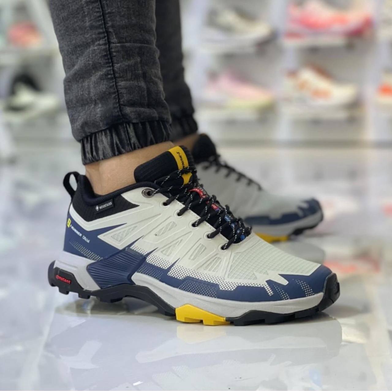 کتونی آی رانر ضد آب طوسی/سرمه ای