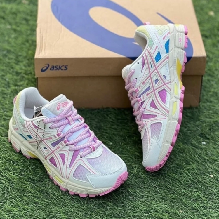 کتونی آسیکس مدل کایانو ۸ سفید / صورتی