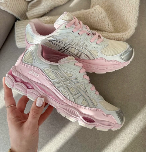 کتونی آسیکس مدل Gel-NYC سفید / صورتی