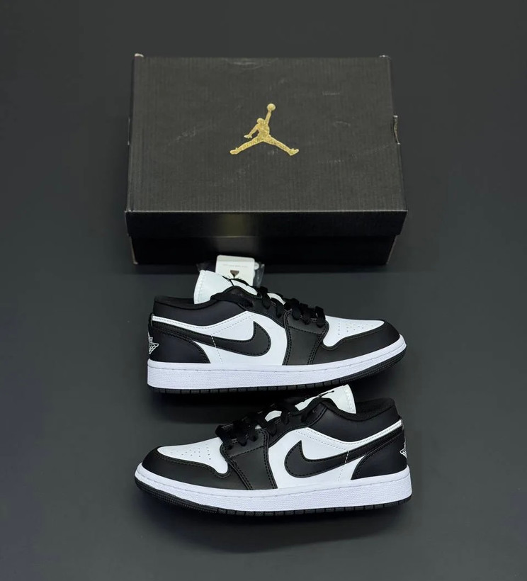 نایک ایر جردن 1 لو مشکی / سفید