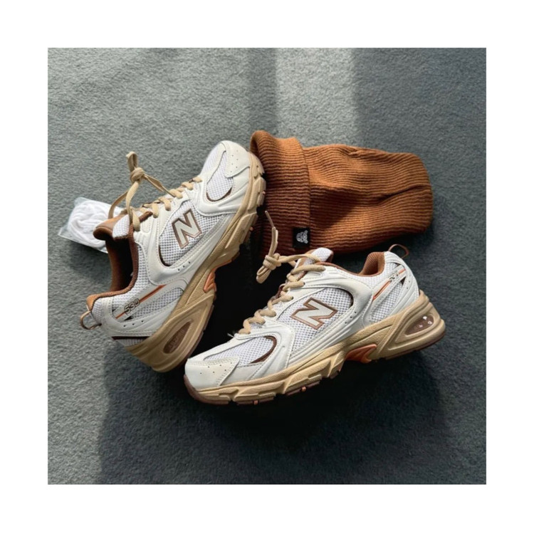 کتونی نیوبالانس 530 رنگ سفید / قهوه ای