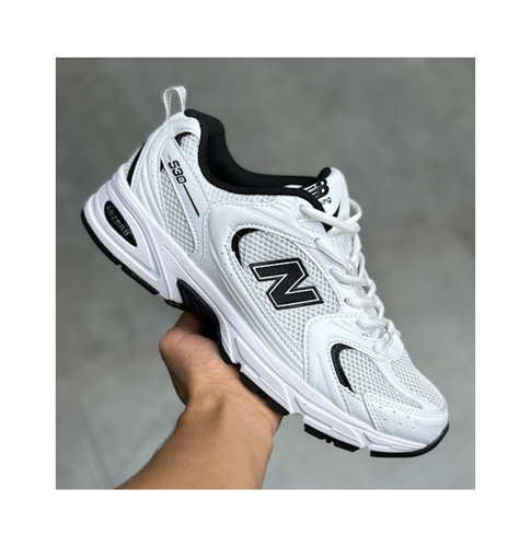 کتونی نیوبالانس 530 رنگ سفید / خط مشکی