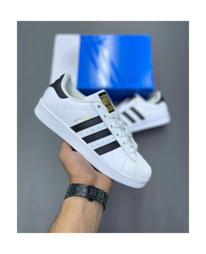 کتونی آدیداس سوپر استار سفید / مشکی