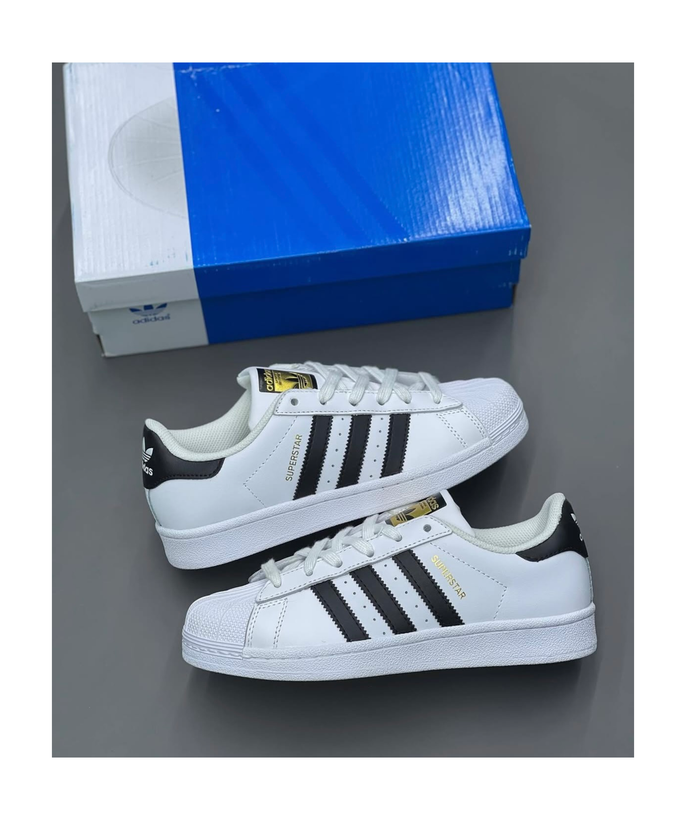 کتونی آدیداس سوپر استار سفید / مشکی