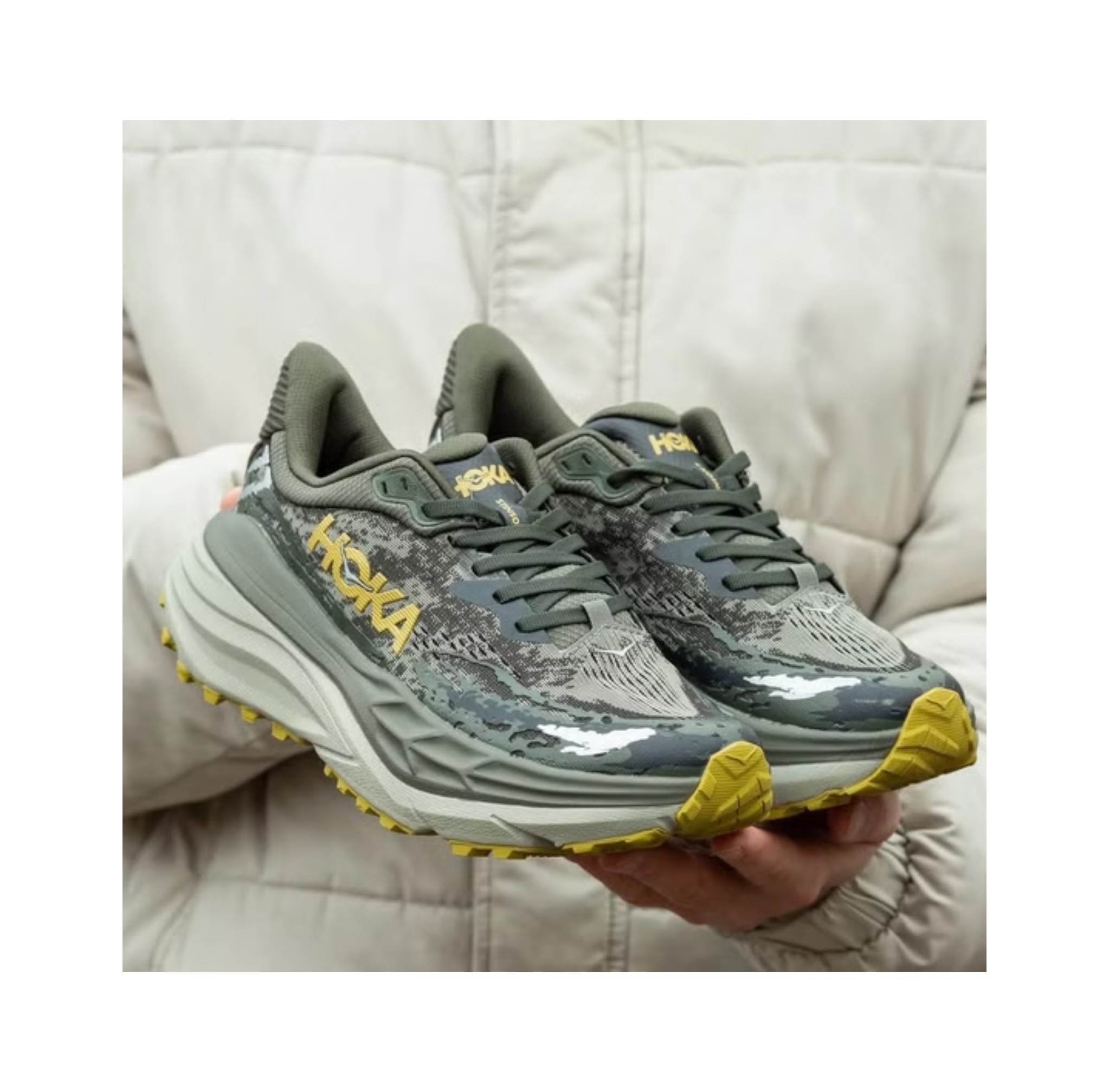 کتونی هوکا استینسون ۷  سبز / زرد