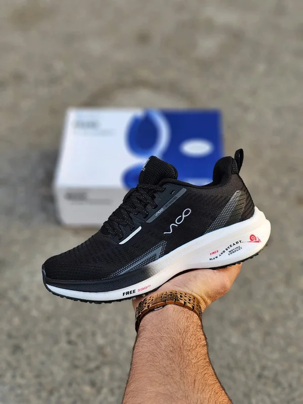 کفش پیاده روی ویکو زنانه مشکی زیره سفید | Vico