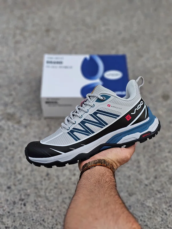 کفش پیاده روی ویکو مردانه طوسی زیره آبی | Vico