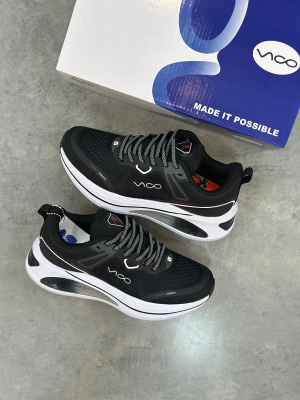 کفش پیاده‌روی ویکو مشکی سفید | Vico