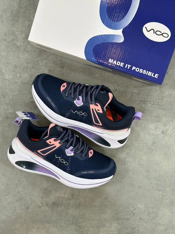 کفش پیاده‌روی ویکو سرمه ای صورتی | Vico