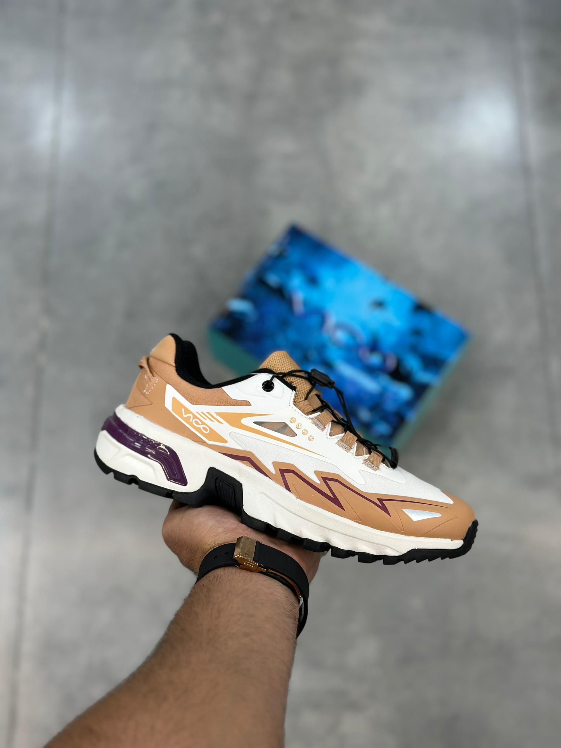 کفش پیاده روی و طبیعت گردی (ضد آب ) ویکو سفید آجری | vico