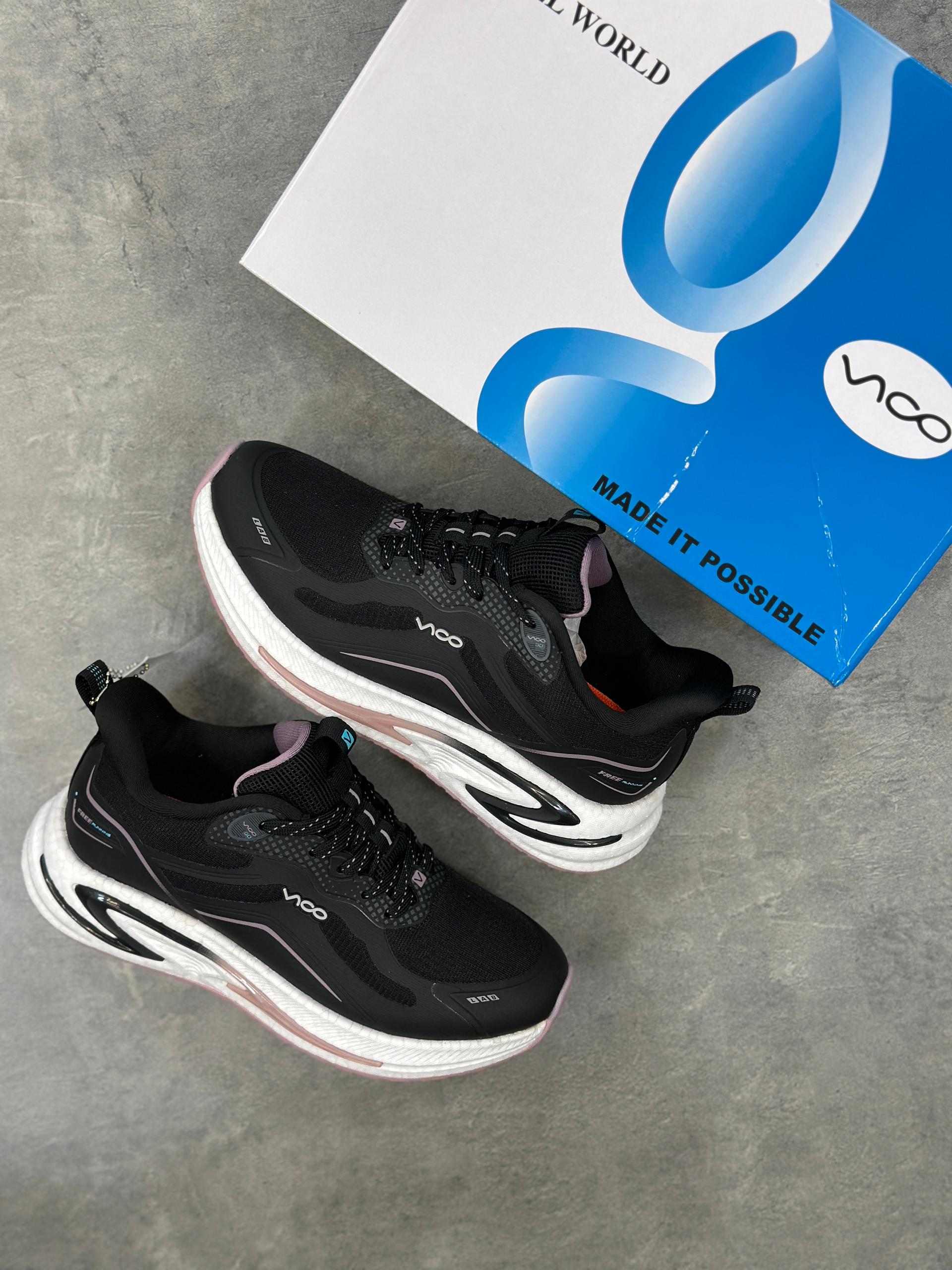 کفش پیاده روی ویکو مشکی سفید | vico