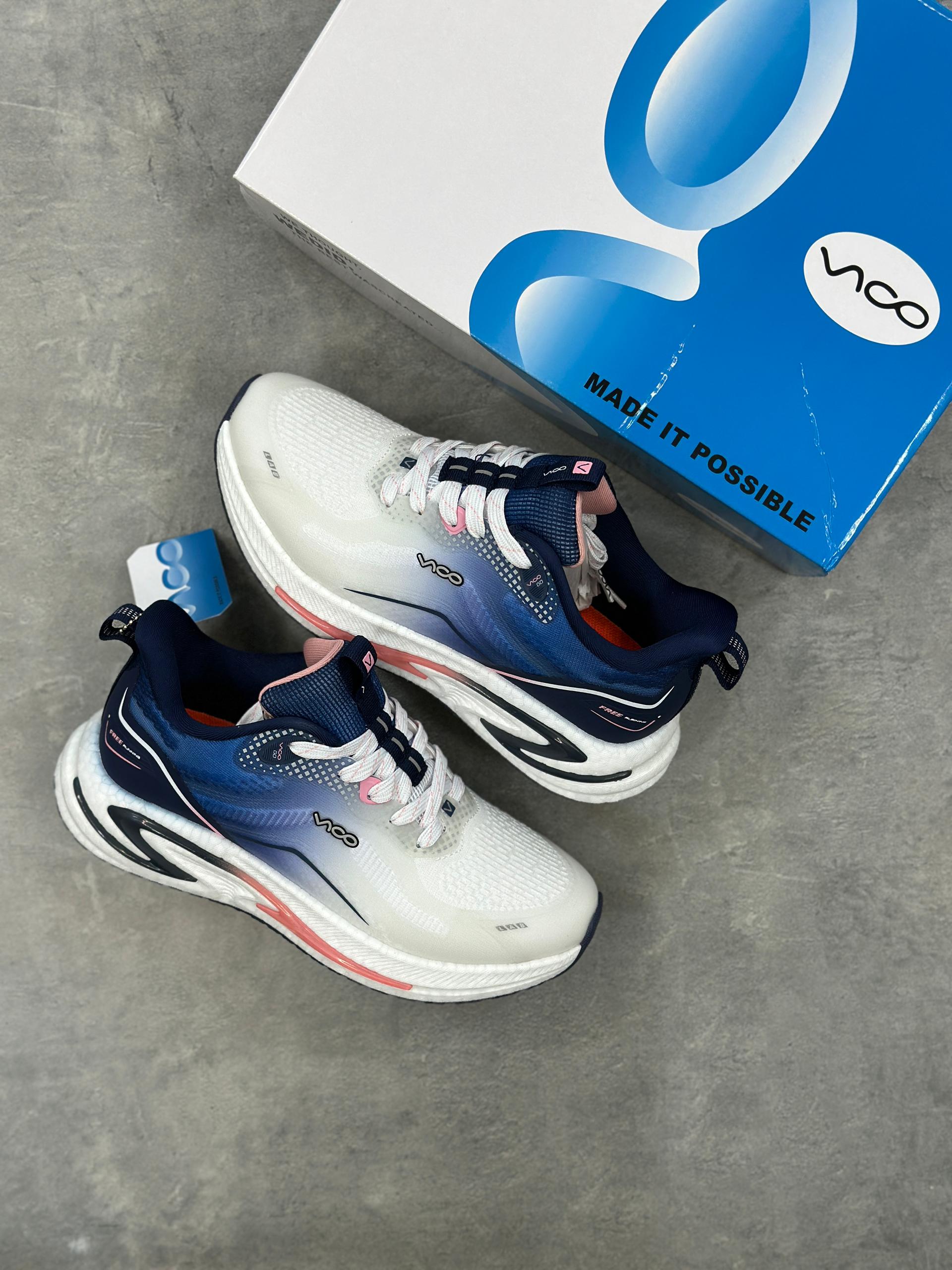 کفش پیاده روی ویکو سفید آبی | vico