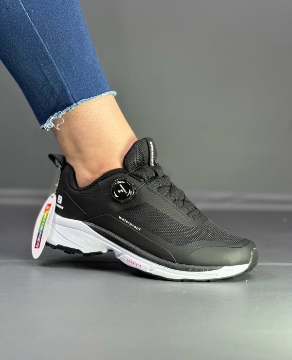 کتونی ضد آب آی رانر بند دیسکی  مشکی / سفید