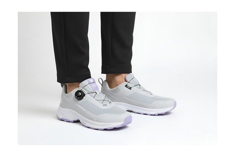 کتونی ضد آب آی رانر بند دیسکی زنانه طوسی / بنفش