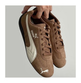 کتونی پوما مدل اسپیدکت قهوه ای / کرم