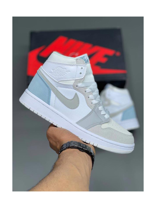 کتونی نایک جردن وان لو ساقدار سفید / طوسی / آبی